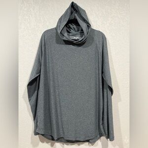 True Classic Men's Gray Hooded Shirt